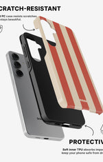 Samsung Galaxy S25 Tough Case – Sunset Stripes - View 2