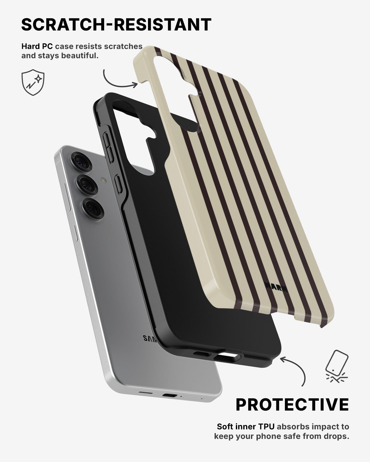 Samsung Galaxy S25 Tough Case – Class Lines - View 2