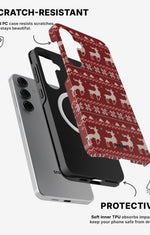 Samsung Galaxy S25 Tough Case – Reindeer Knit - View 2