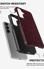 Samsung Galaxy S25 Tough Case – Rouge Croc - View 2