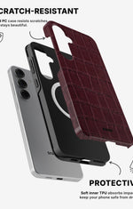Samsung Galaxy S25 Tough Case – Rouge Croc - View 2