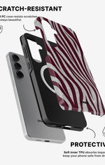 Samsung Galaxy S25 Tough Case – Velvet Zebra - View 2