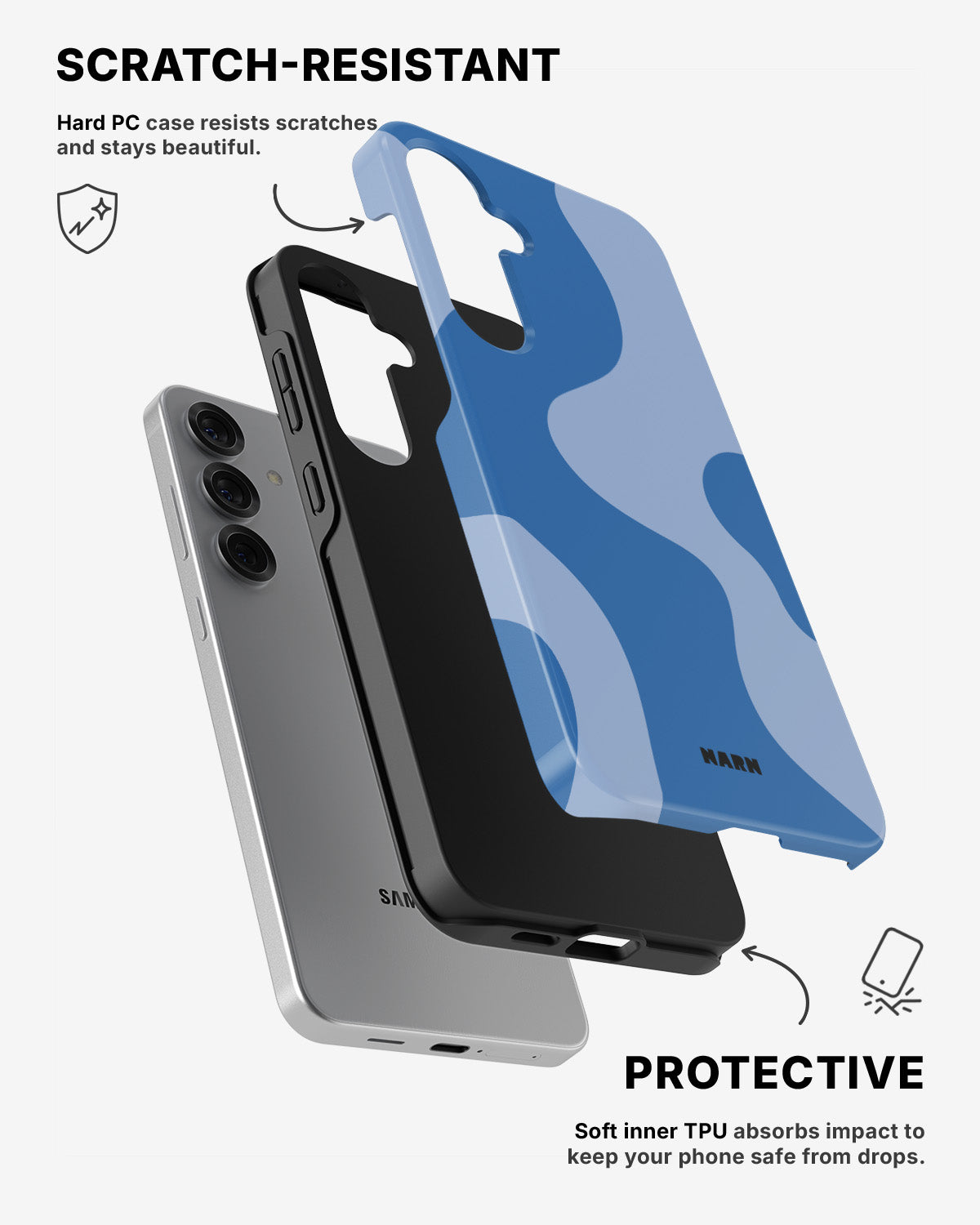 Samsung Galaxy S25 Tough Case – Calm Tide - View 2