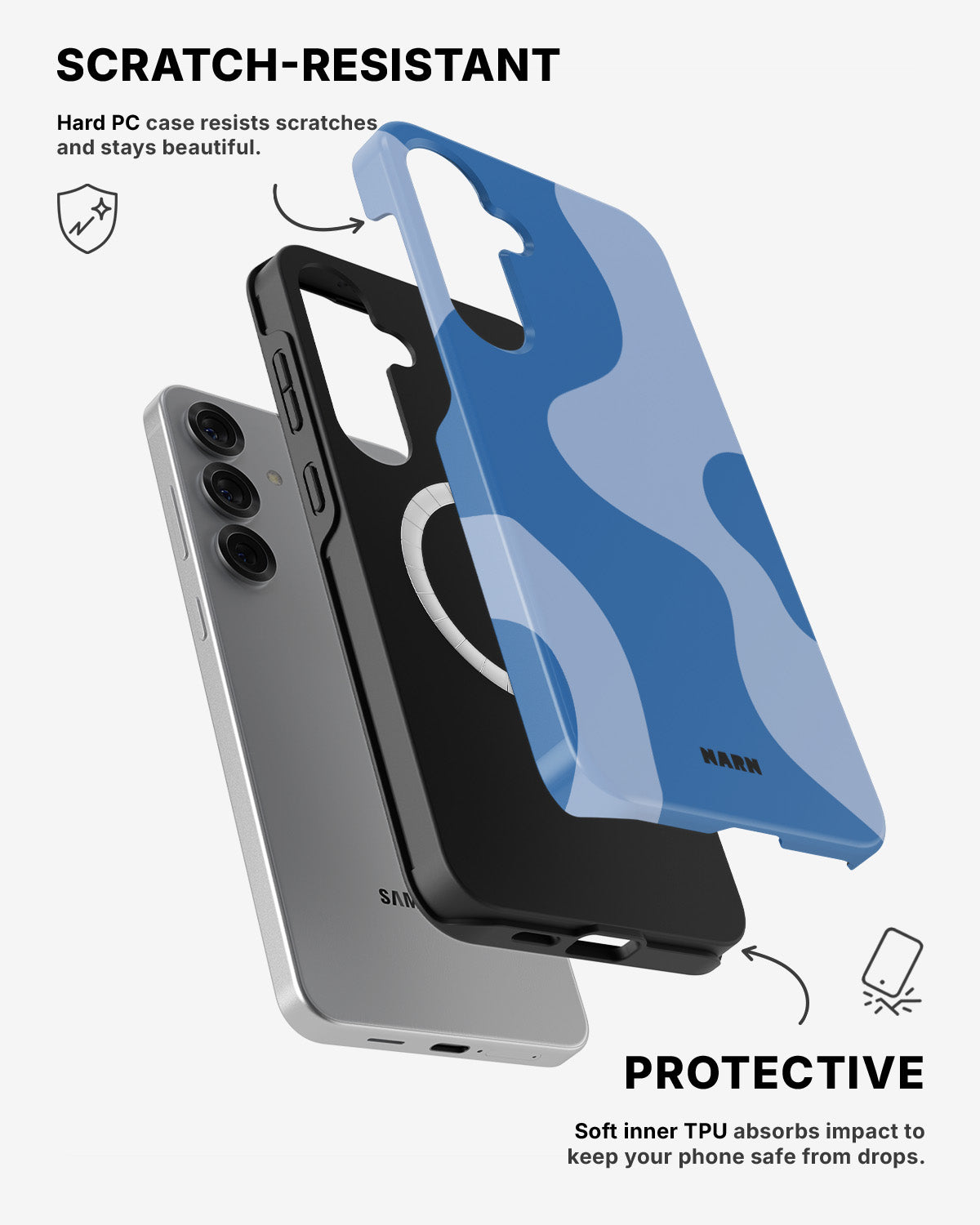 Samsung Galaxy S25 Tough Case – Calm Tide - View 2