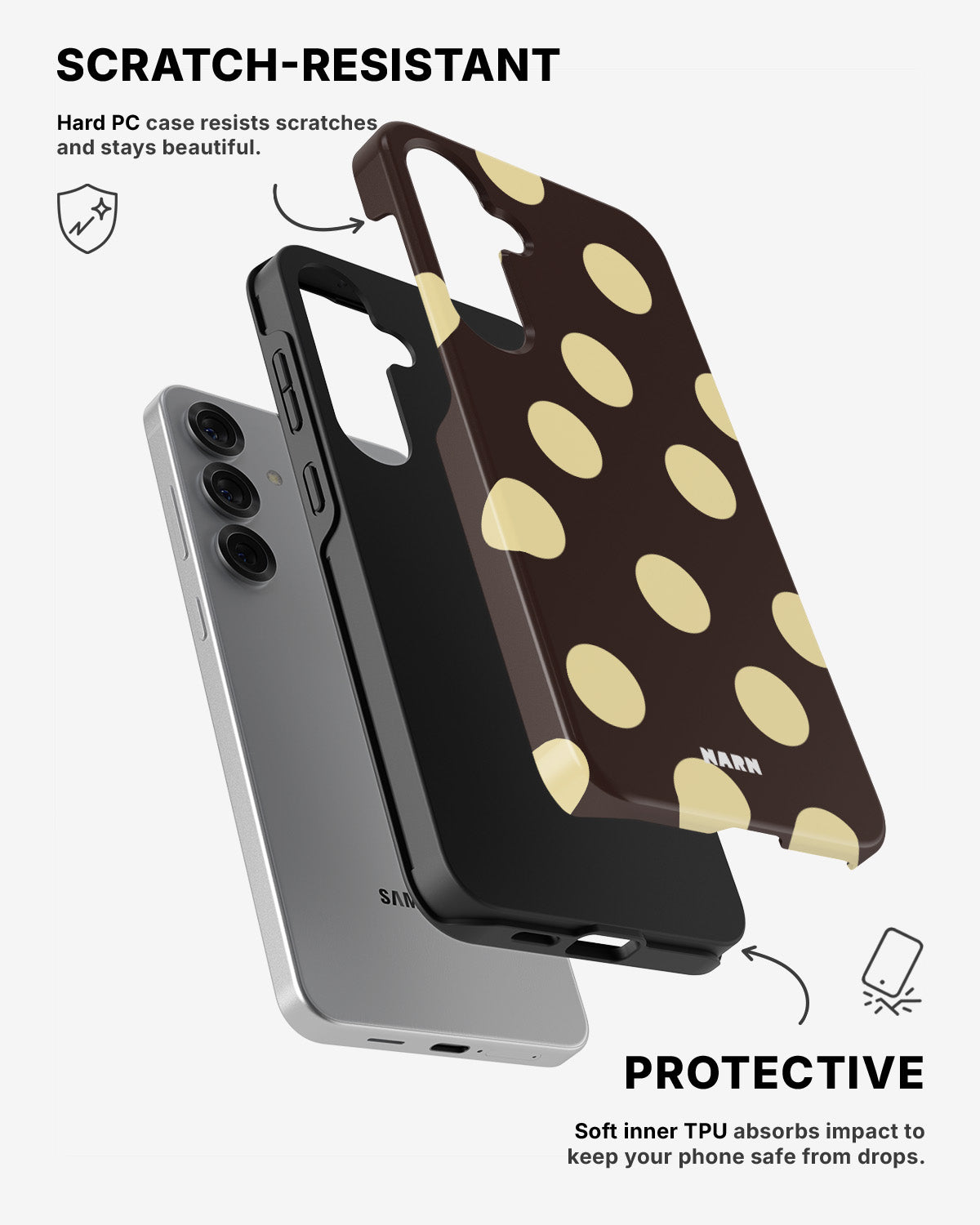 Samsung Galaxy S25 Tough Case – Mocha Pop - View 2