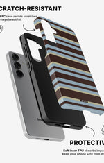 Samsung Galaxy S25 Tough Case – Latte Lines - View 2