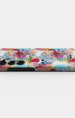 Samsung Galaxy S25 Tough Case – Flowered Skulls - View 3