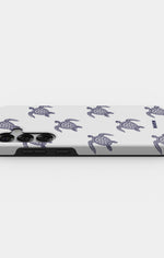 Samsung Galaxy S25 Tough Case – Blue Turtles - View 3