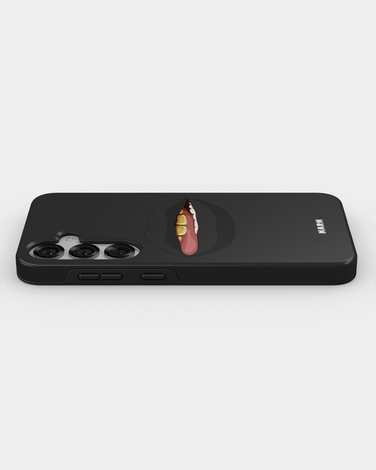 Samsung Galaxy S25 Tough Case – Golden Lips - View 3