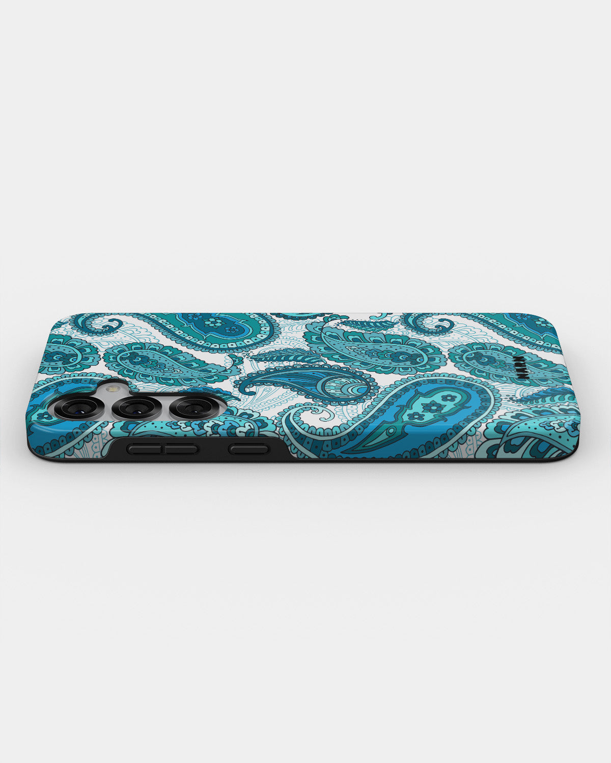 Samsung Galaxy S25 Tough Case – Turquoise Paisley - View 3