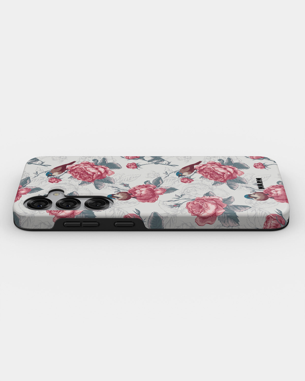 Samsung Galaxy S25 Tough Case – Birds Among Roses - View 3