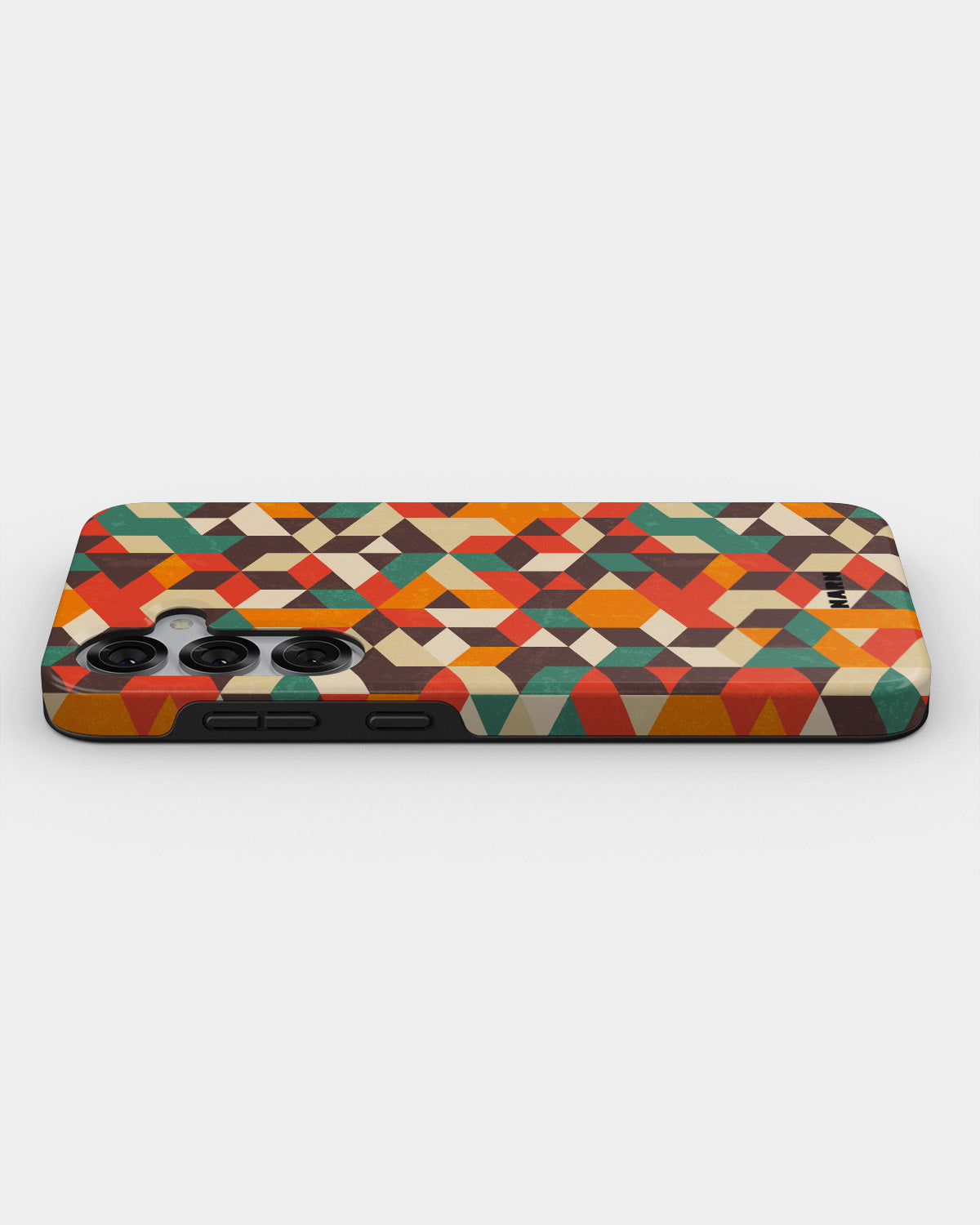 Samsung Galaxy S25 Tough Case – Retro Geometric - View 3