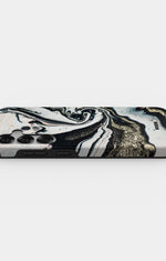 Samsung Galaxy S25 Tough Case – Golden Swirl - View 3