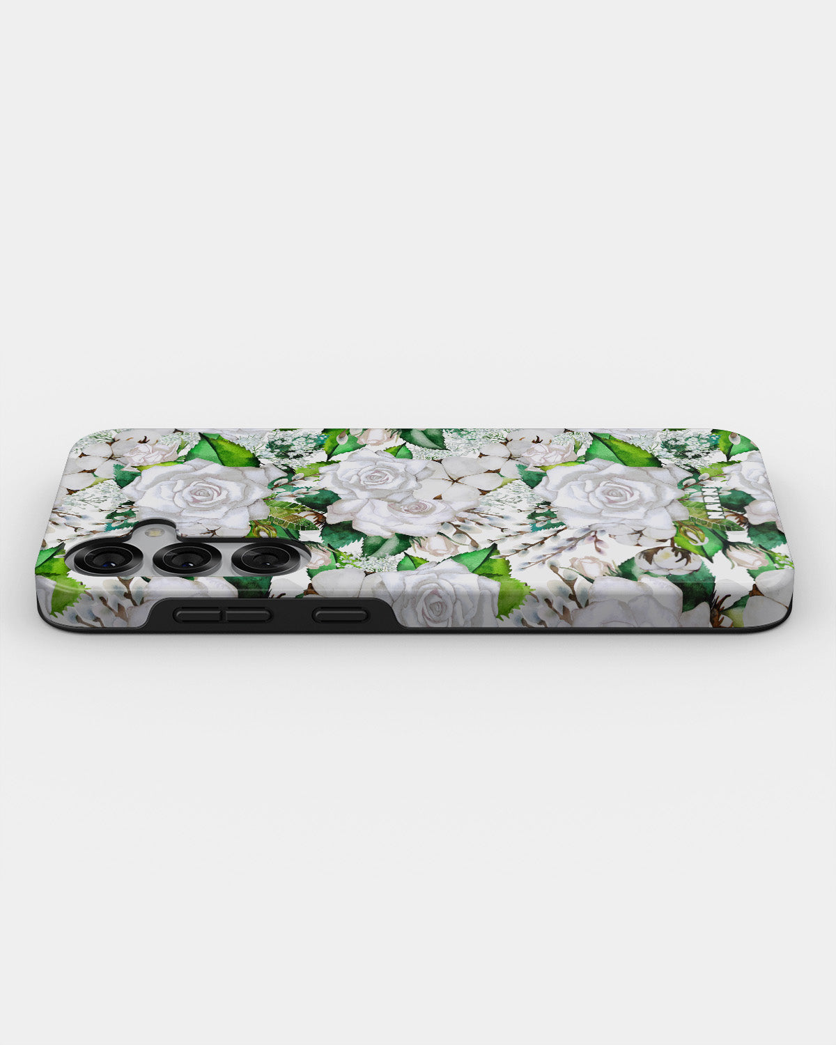 Samsung Galaxy S25 Tough Case – White Bloom - View 3