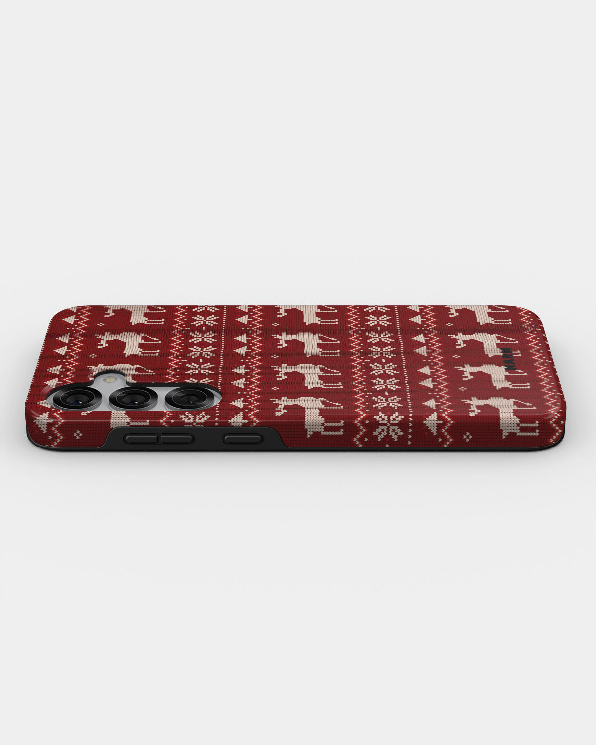 Samsung Galaxy S25 Tough Case – Reindeer Knit - View 3