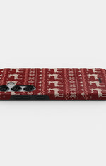 Samsung Galaxy S25 Tough Case – Reindeer Knit - View 3