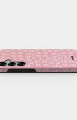 Samsung Galaxy S25 Tough Case – Pink Daisy - View 3