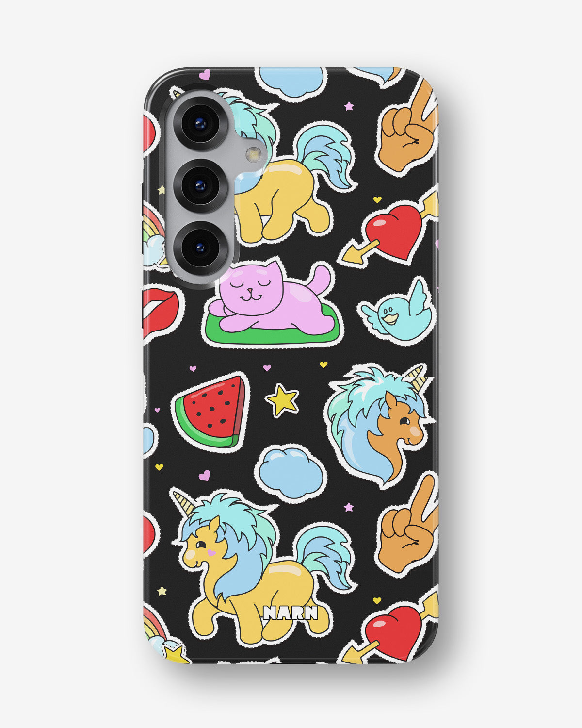 Samsung Galaxy S24 5G Tough Case – Cute Stickers - View 1