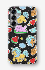 Samsung Galaxy S24 5G Tough Case – Cute Stickers - View 1