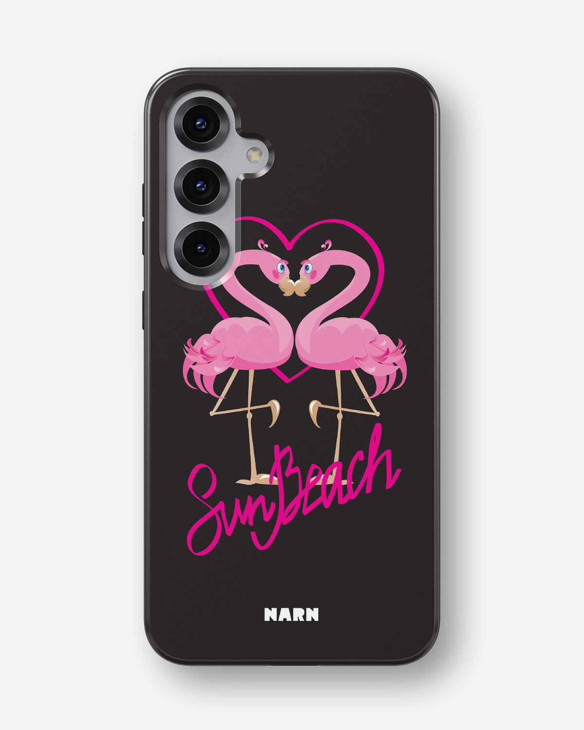 Samsung Galaxy S24 5G Tough Case – Beach Flamingo - View 1