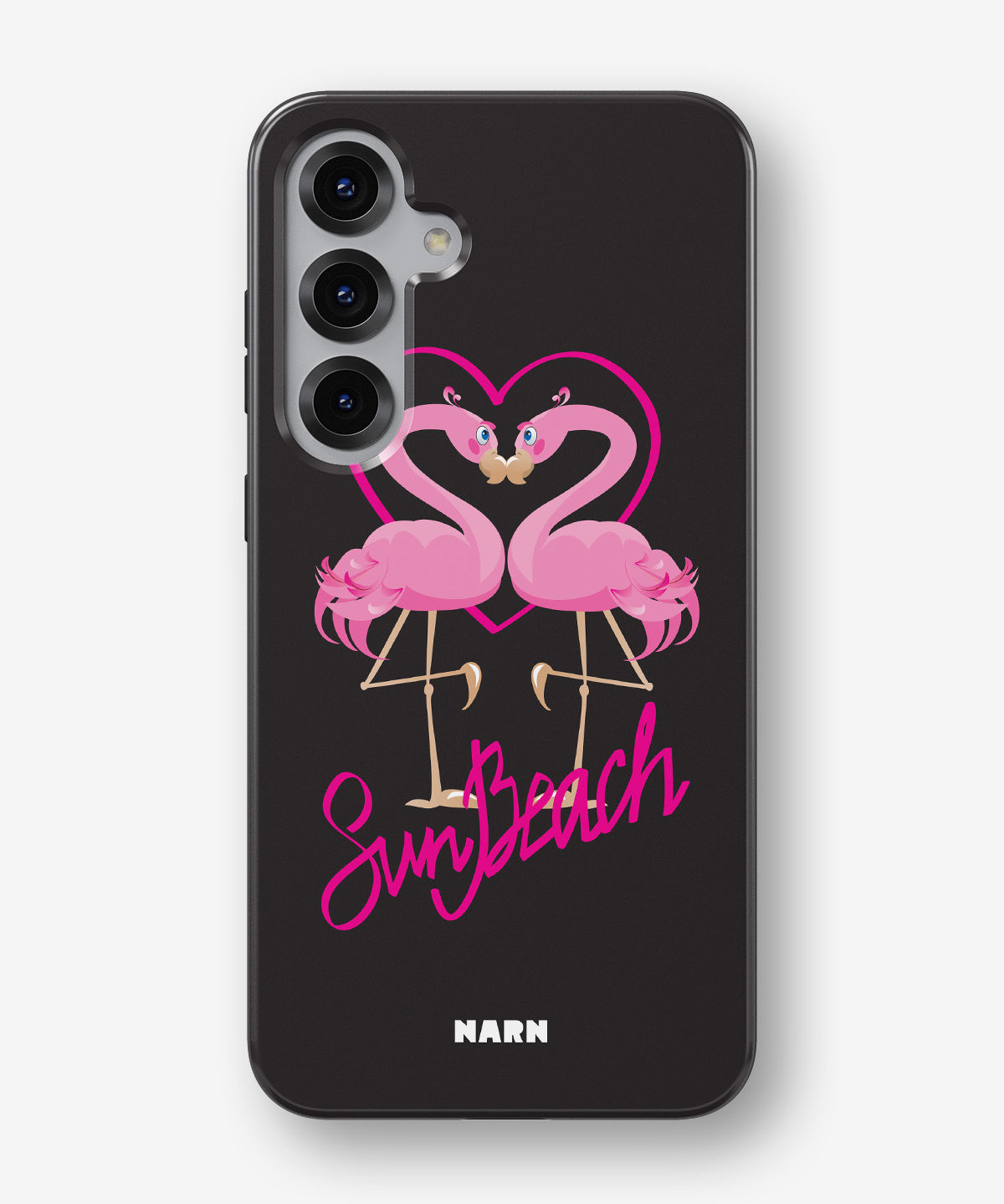 Samsung Galaxy S24 5G Tough Case – Beach Flamingo - View 1