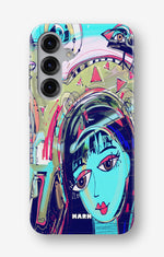 Samsung Galaxy S24 5G Tough Case – Abstract Cat - View 1