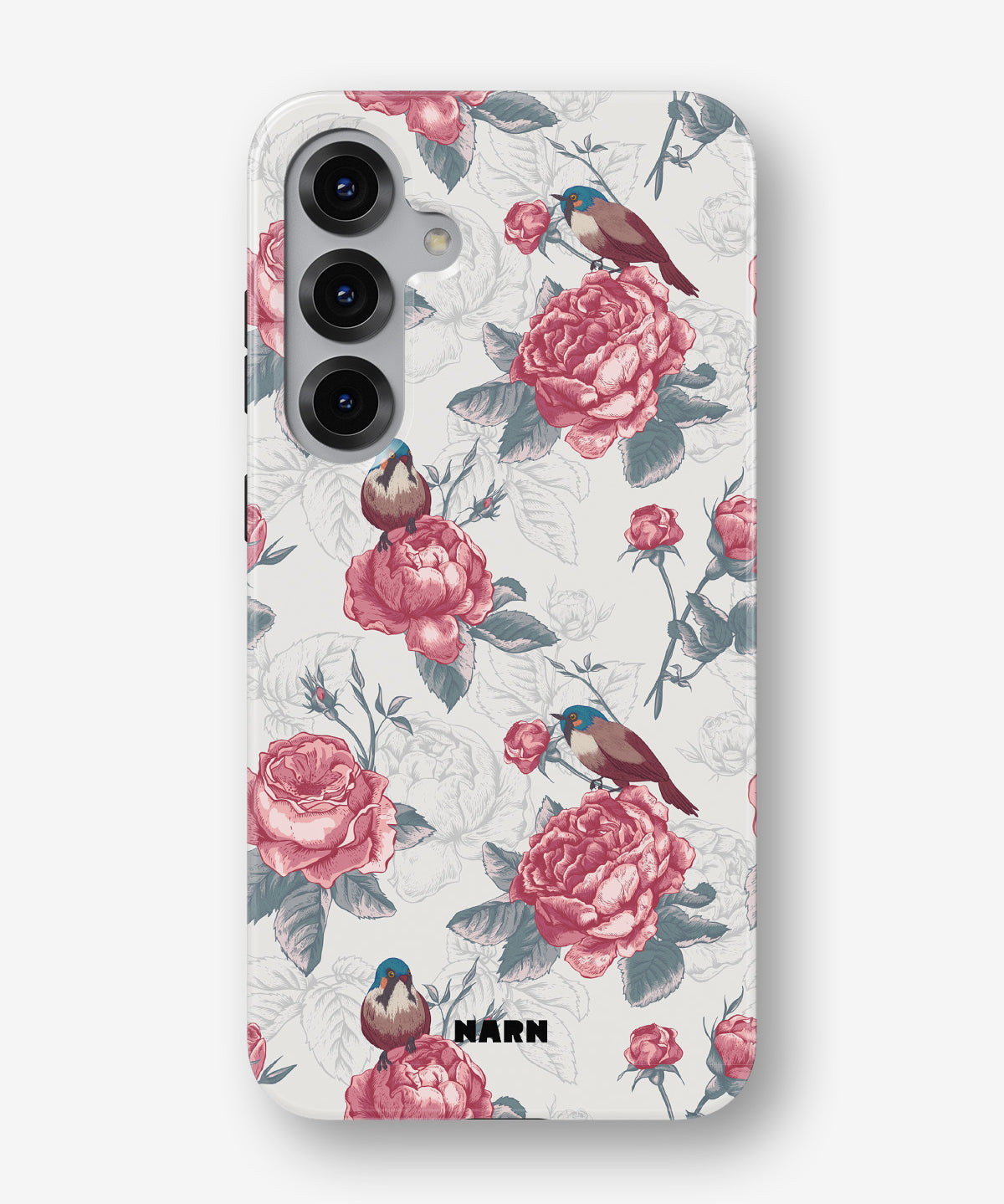 Samsung Galaxy S24 5G Tough Case – Birds Among Roses - View 1