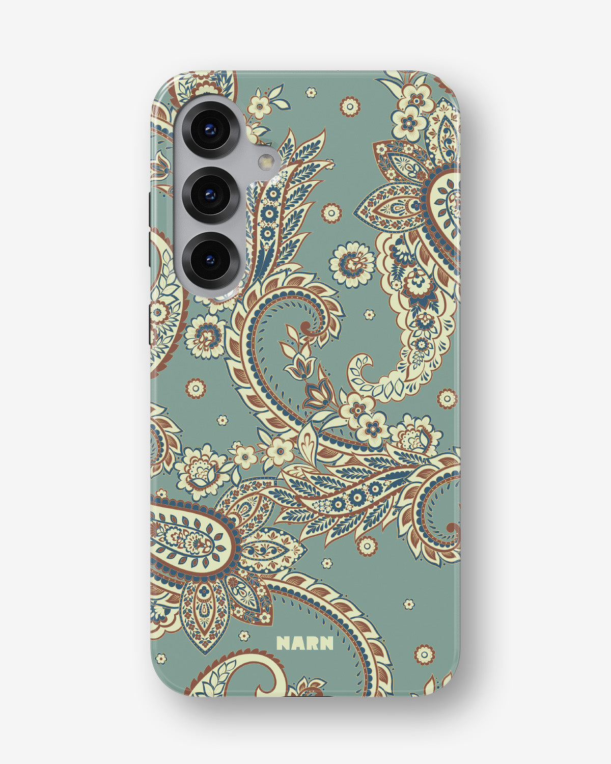 Samsung Galaxy S24 5G Tough Case – Paisley Green - View 1