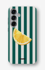 Samsung Galaxy S24 5G Tough Case – Lemon Stripes - View 1