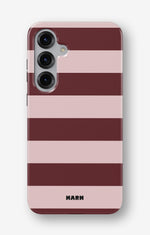 Samsung Galaxy S24 5G Tough Case – Cranberry Stripe - View 1