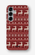 Samsung Galaxy S24 5G Tough Case – Reindeer Knit - View 1