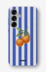 Samsung Galaxy S24 5G Tough Case – Orange Stripes - View 1