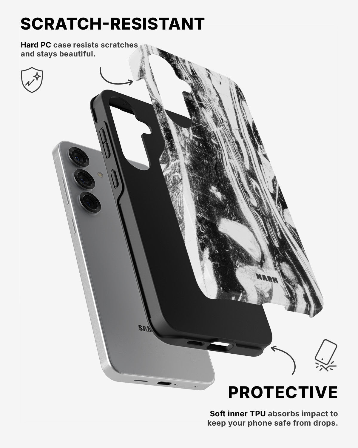 Samsung Galaxy S24 5G Tough Case – Liquid Obsidian - View 2