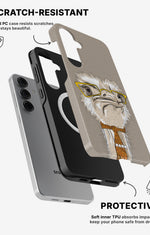 Samsung Galaxy S24 5G Tough Case – Hipster Ostrich - View 2