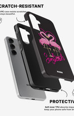 Samsung Galaxy S24 5G Tough Case – Beach Flamingo - View 2