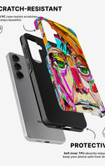 Samsung Galaxy S24 5G Tough Case – Abstract Portrait - View 2