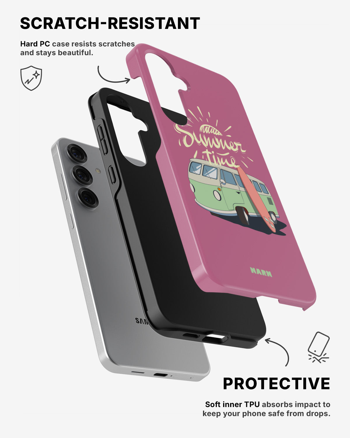 Samsung Galaxy S24 5G Tough Case – Summer Van - View 2