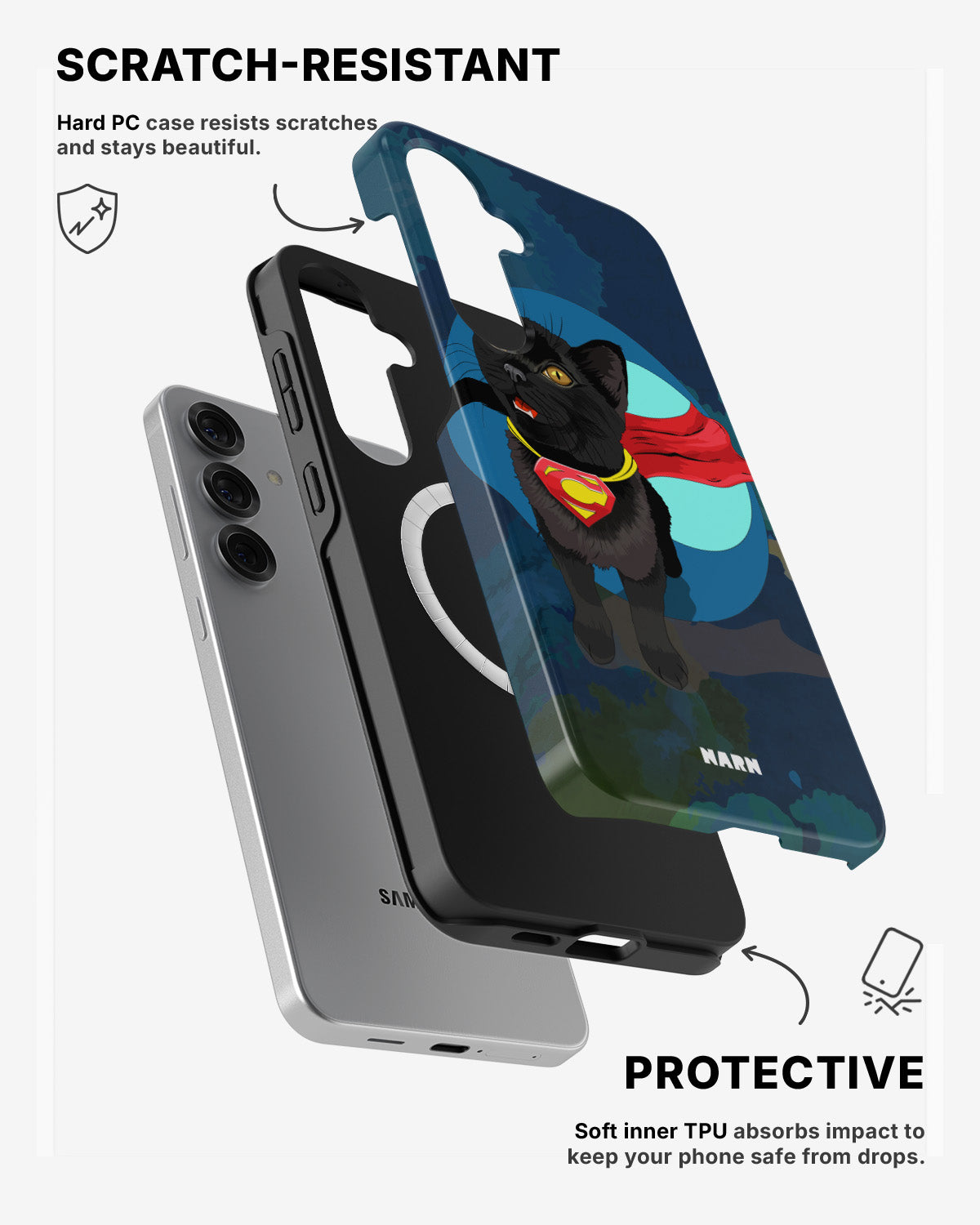 Samsung Galaxy S24 5G Tough Case – Super Cat - View 2