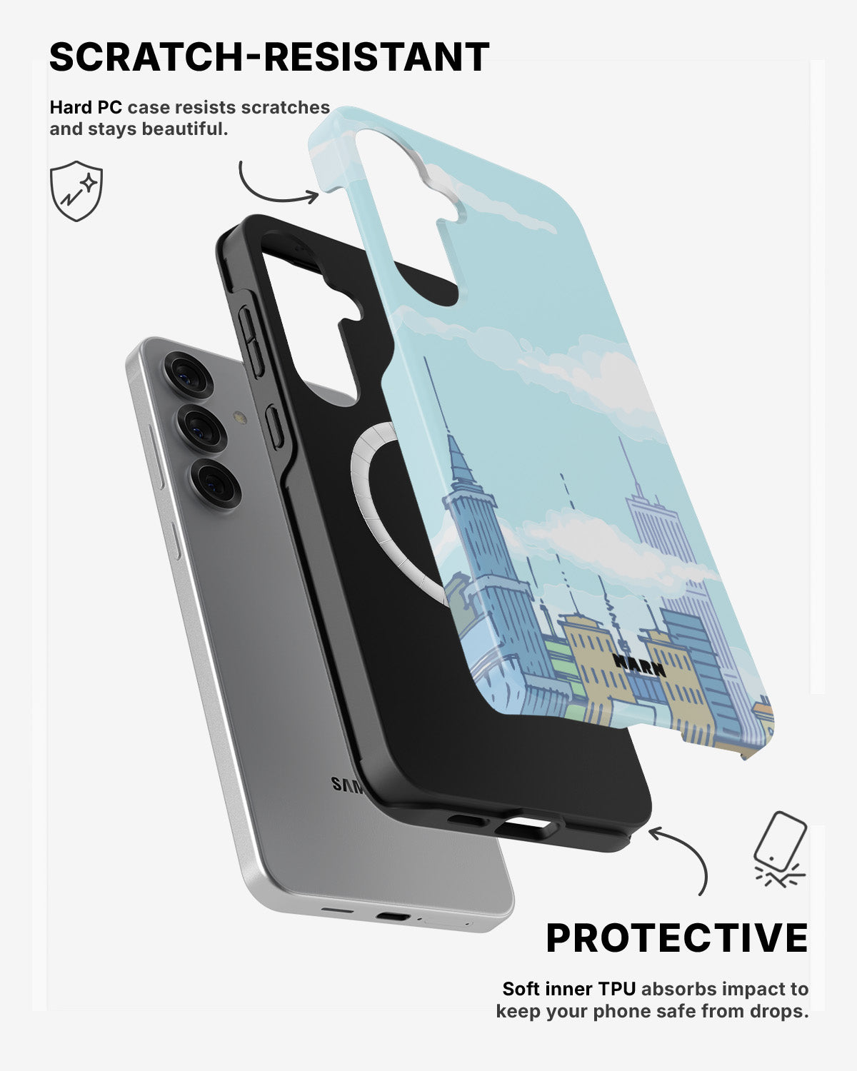 Samsung Galaxy S24 5G Tough Case – Skyline - View 2