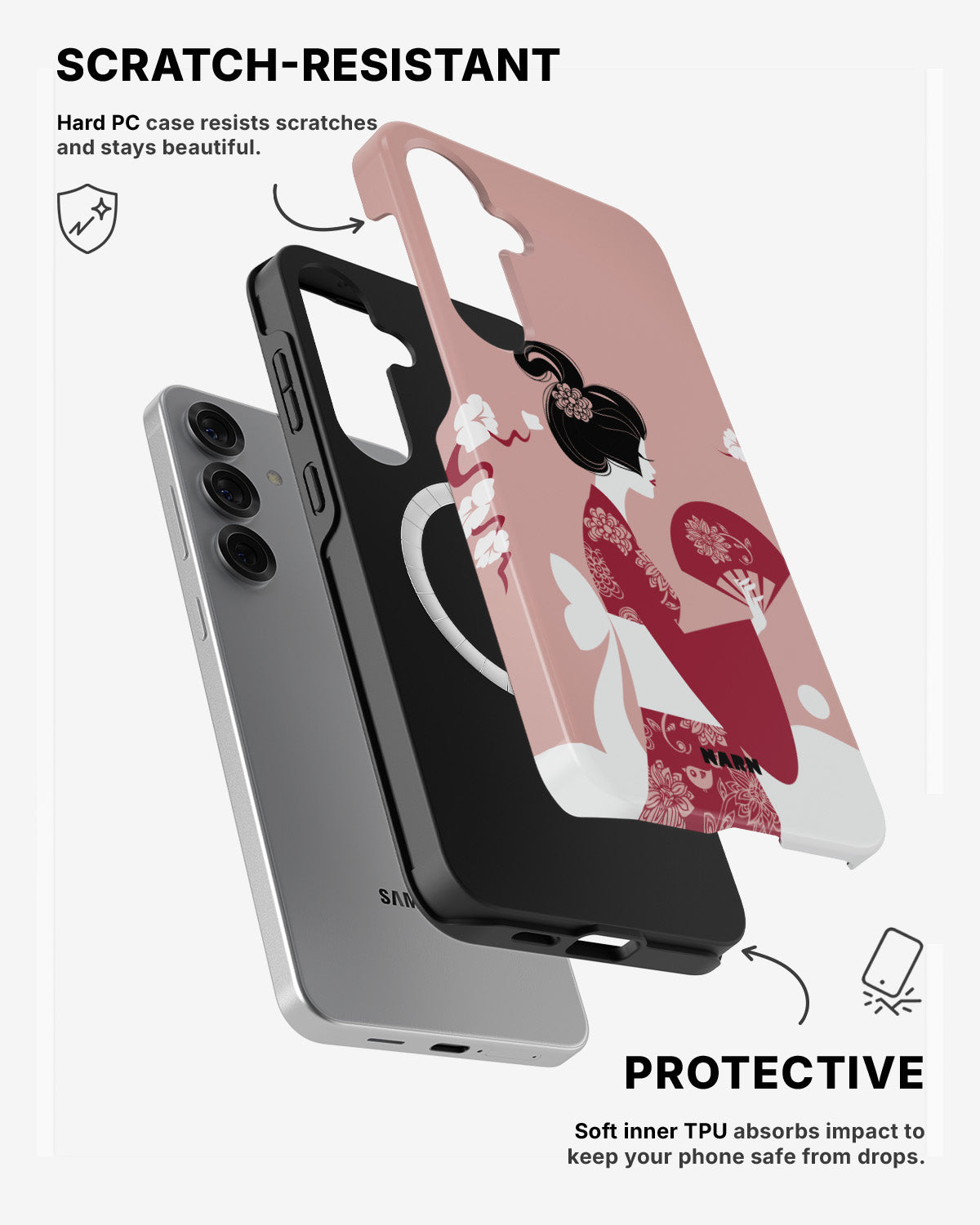 Samsung Galaxy S24 5G Tough Case – Geisha - View 2