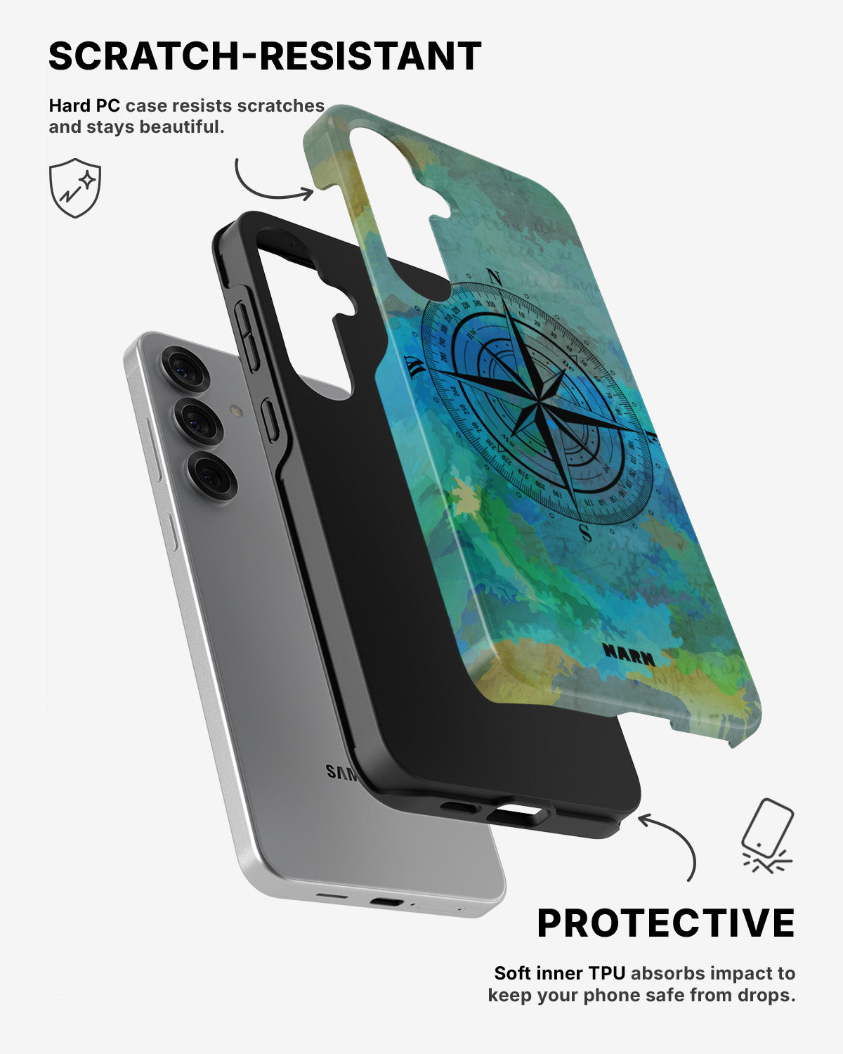 Samsung Galaxy S24 5G Tough Case – Compass - View 2