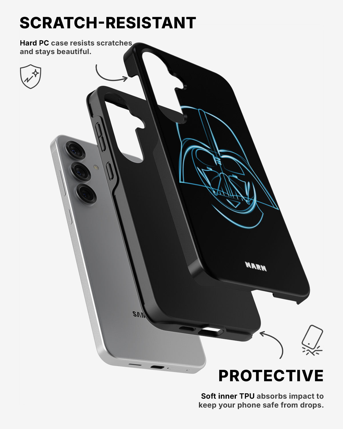 Samsung Galaxy S24 5G Tough Case – Darth Vader - View 2