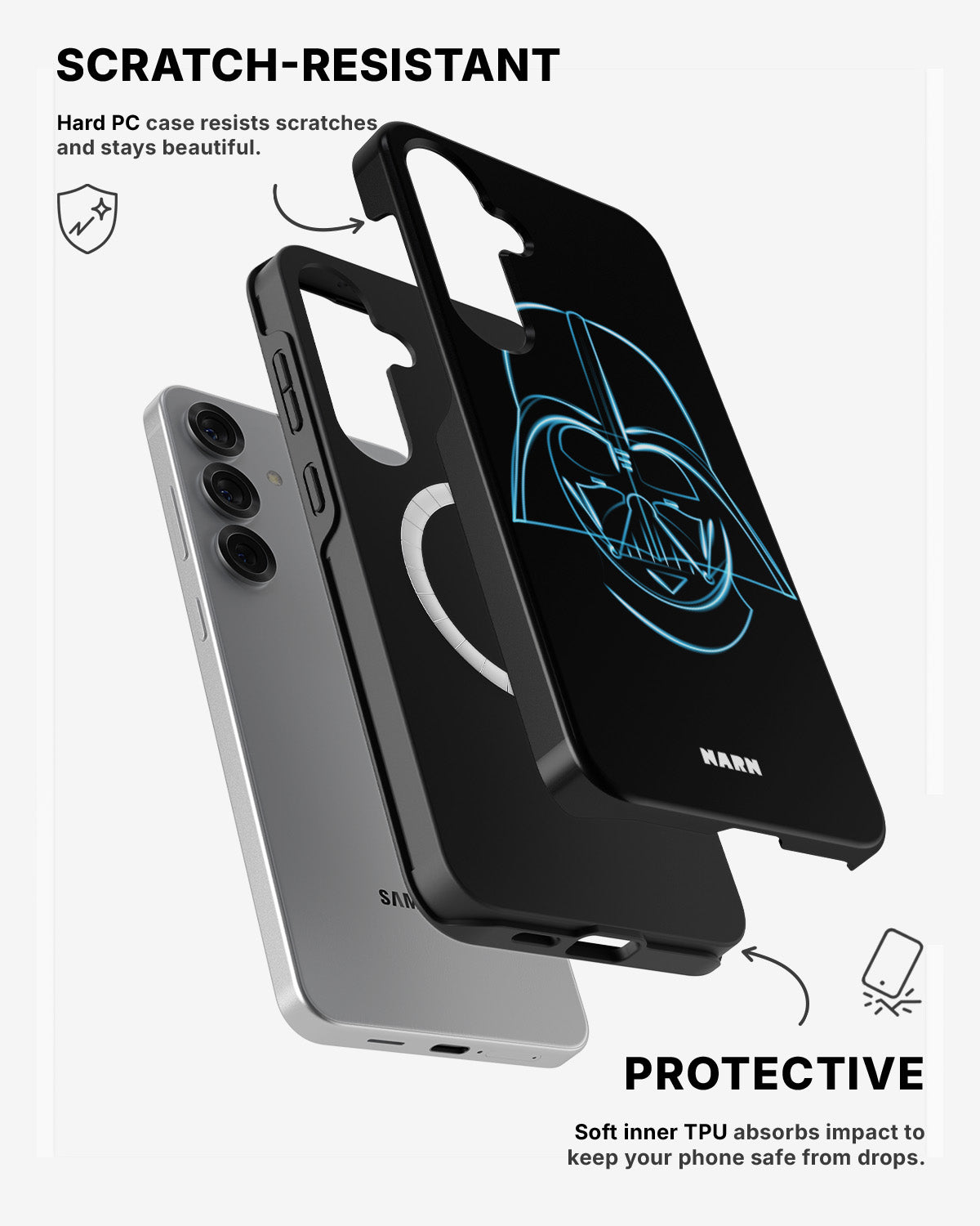 Samsung Galaxy S24 5G Tough Case – Darth Vader - View 2