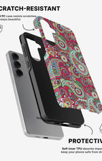Samsung Galaxy S24 5G Tough Case – Paisley Paradise - View 2