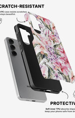 Samsung Galaxy S24 5G Tough Case – Watercolor Flowers - View 2