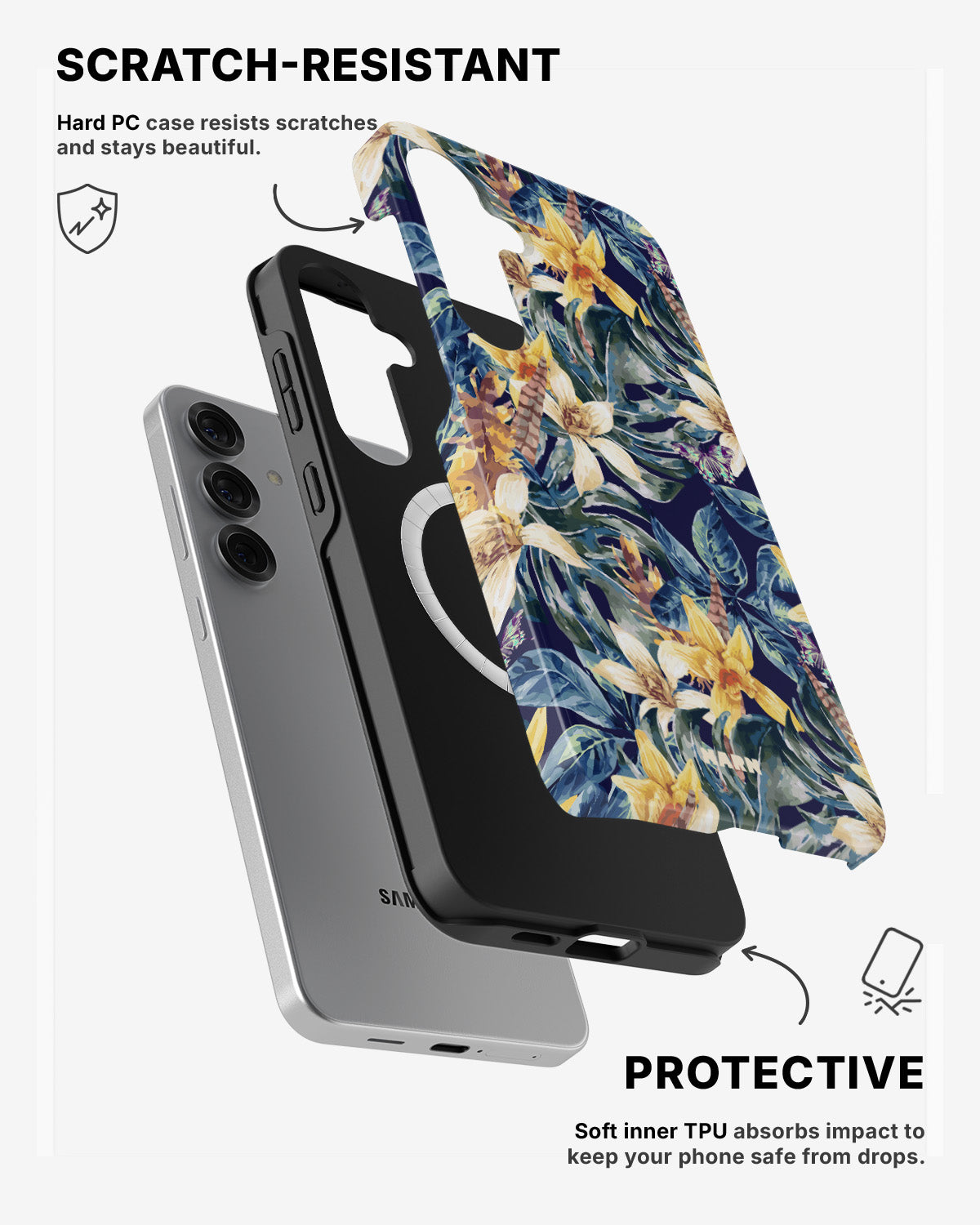 Samsung Galaxy S24 5G Tough Case – Lily - View 2