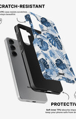 Samsung Galaxy S24 5G Tough Case – Blue Tropics - View 2