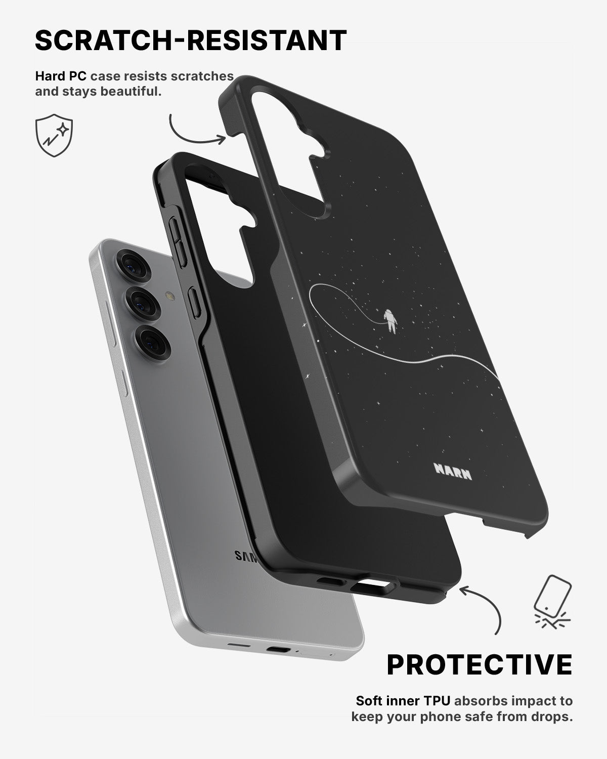 Samsung Galaxy S24 5G Tough Case – Space Walk - View 2