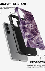 Samsung Galaxy S24 5G Tough Case – Purple Marble - View 2
