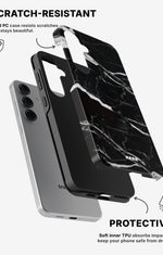 Samsung Galaxy S24 5G Tough Case – Black Marble - View 2